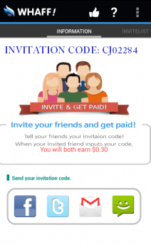 whaff Invitation Code